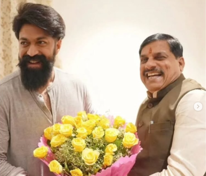 ಮಧ್ಯ ಪ್ರದೇಶ ಸಿಎಂ ಭೇಟಿಯಾದ ಯಶ್‌