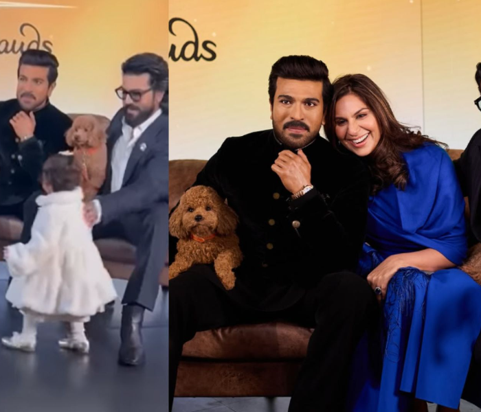 ರಾಮ್‌ ಚರಣ್‌ ಮೇಣದ ಪ್ರತಿಮೆ ನೋಡಿ ಮಗಳು ಕನ್ಫ್ಯೂಸ್!, ಸೋಷಿಯಲ್‌ ಮೀಡಿಯಾದಲ್ಲಿ ವಿಡಿಯೋ ವೈರಲ್‌